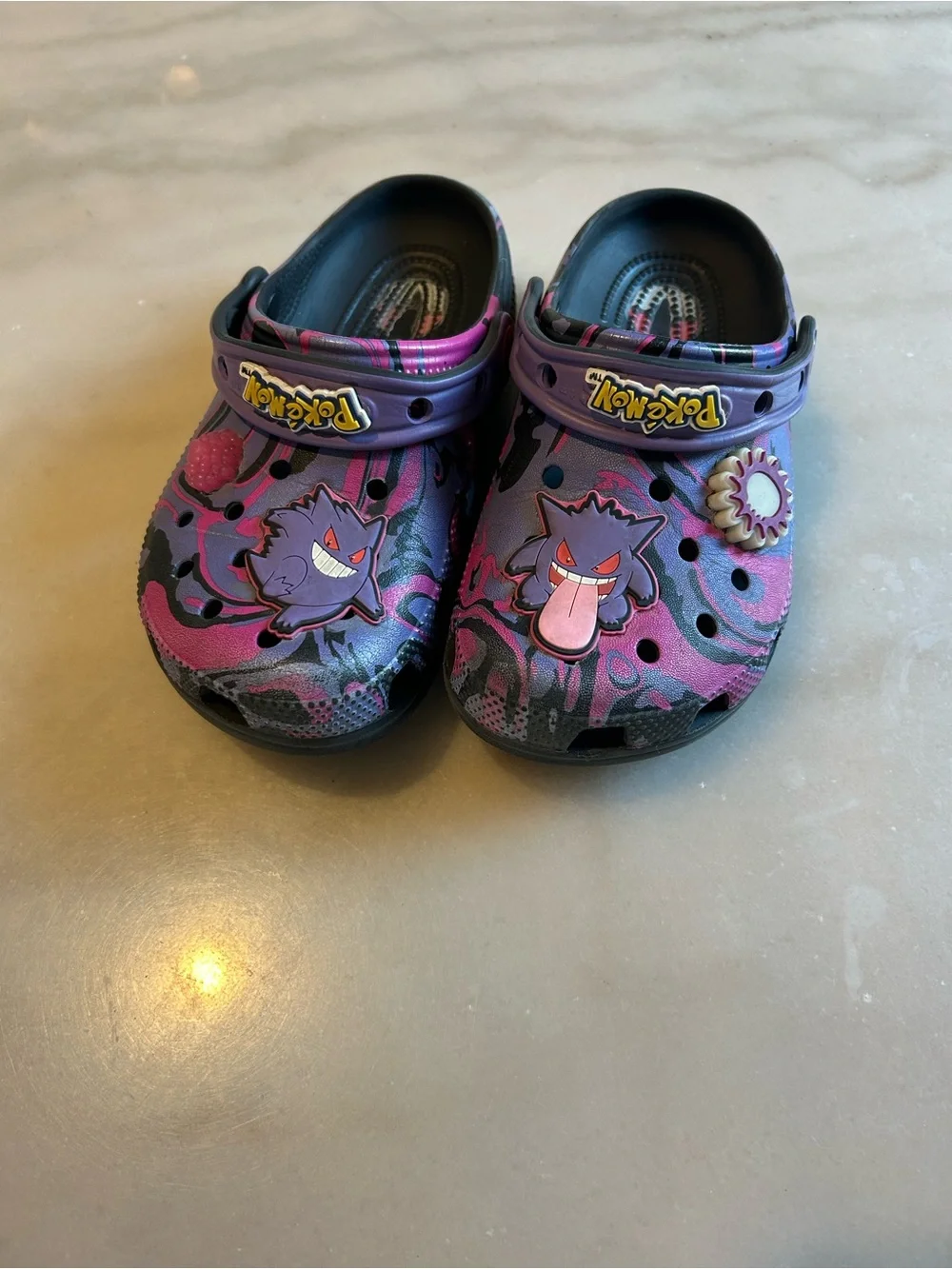Rare Pokémon Gengar Crocs Kids Size 1 J1 Limited Edition